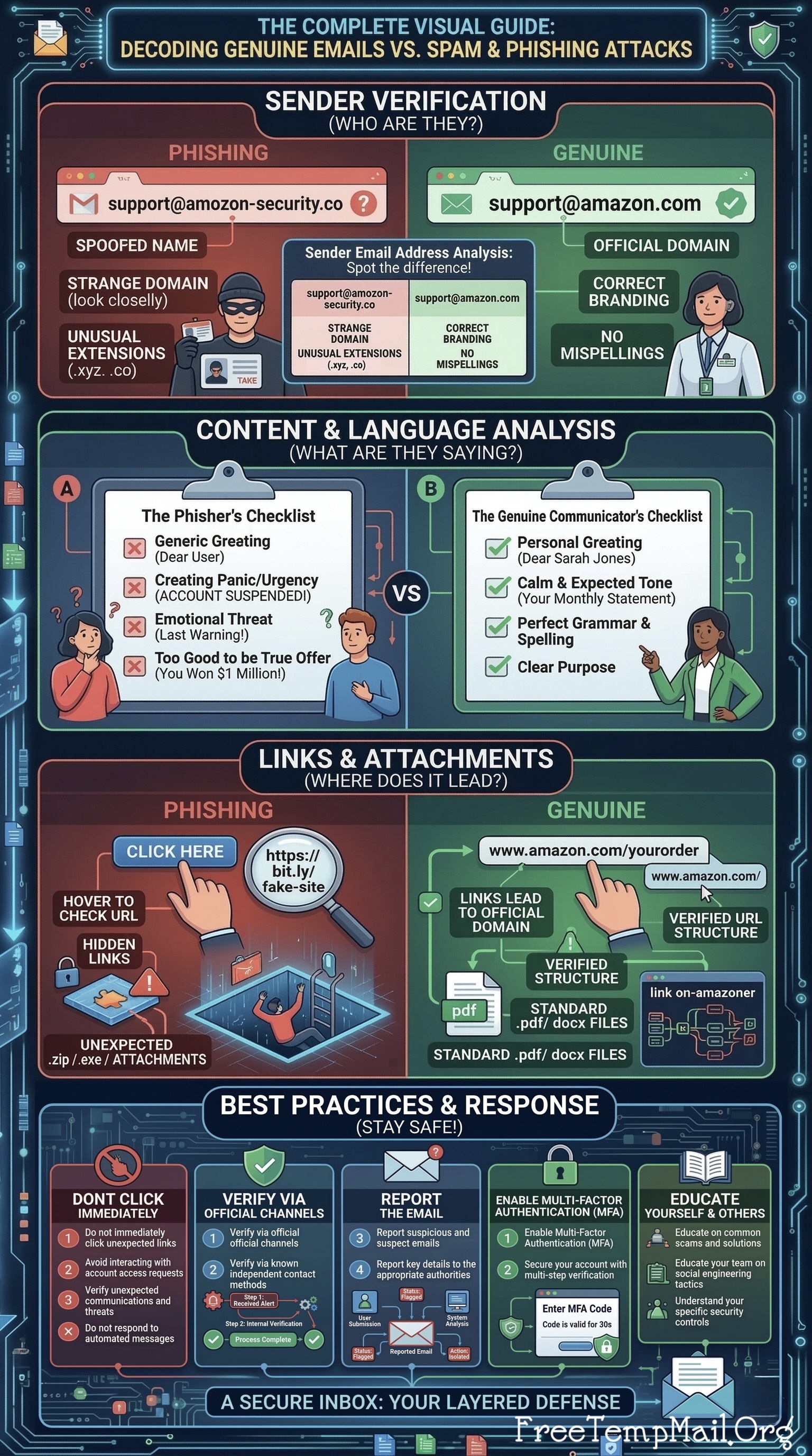 Email safety checklist illustration